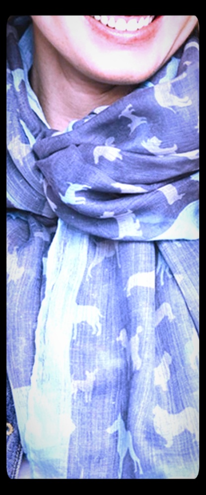 Dog Silhouette Scarf